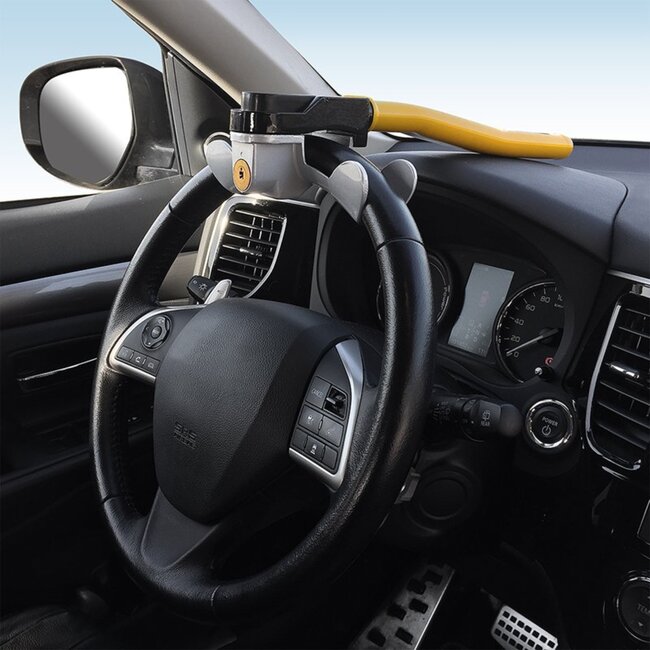 ProPlus Stuurslot - Universeel - Inclusief 2 sleutels - Geel