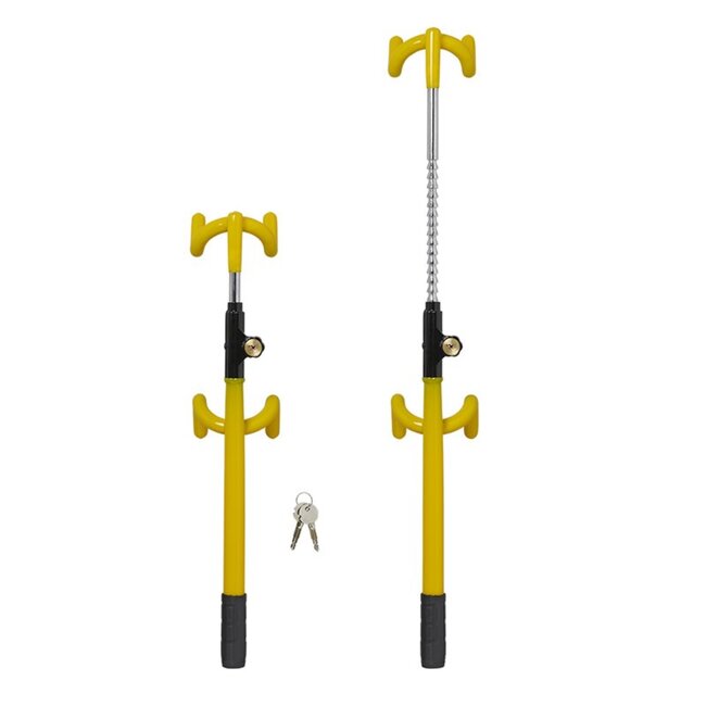 ProPlus Verstelbaar stuurslot - extra beveiliging - inclusief twee sleutels - universeel