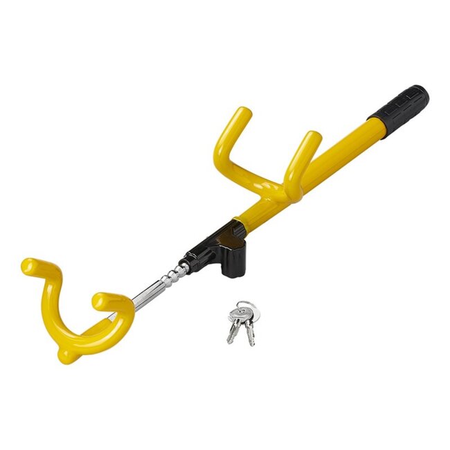 ProPlus Verstelbaar stuurslot - extra beveiliging - inclusief twee sleutels - universeel