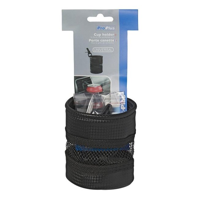 ProPlus Universele Bekerhouder - Voor Ventilatierooster - Zwart - 10cm