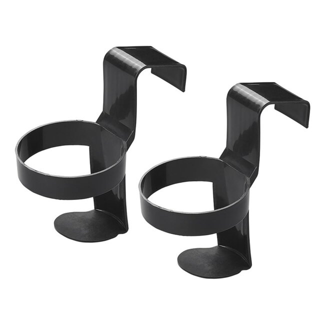 ProPlus Bekerhouders met antislip - zwart - set van 2 - 70 mm diameter