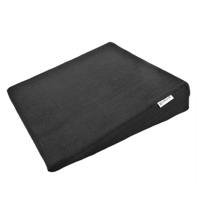 ProPlus Wigvormig zitkussen - drukvaste schuimstof - afneembare hoes - 37 x 37 x 8 cm - zwart