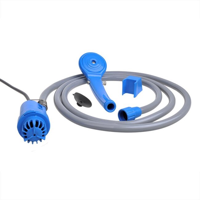 ProPlus Mobiele doucheset - 12V dompelpomp - Inclusief opvouwbare emmer - Voor camper en camping