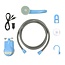 ProPlus Mobiele campingdouche - oplaadbaar - complete set - 2 meter slang - 55 min gebruikstijd