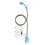 ProPlus Mobiele campingdouche - oplaadbaar - complete set - 2 meter slang - 55 min gebruikstijd