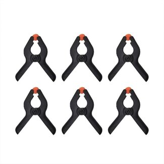 ProPlus Compacte zeilklemmen - krachtige veer - PVC - 64 mm - set van 6 ProPlus Compacte zeilklemmen - krachtige veer - PVC - 64 mm - set van 6