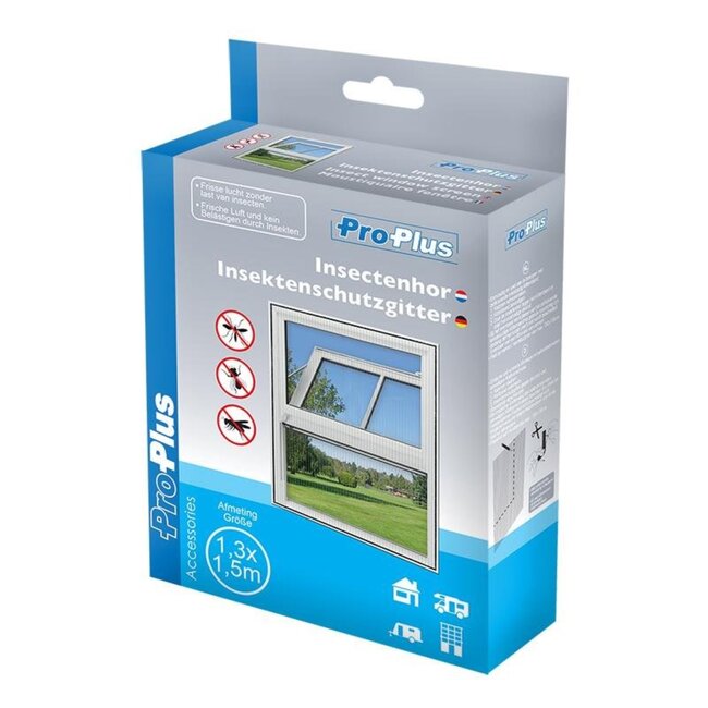 ProPlus Insectenhor - Glasvezelgaas - Klittenband - 150 x 130 cm
