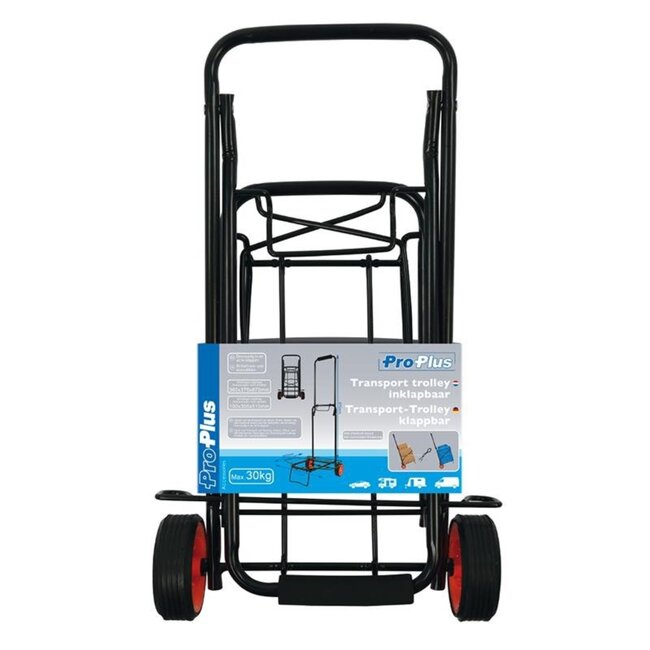 ProPlus Inklapbare transporttrolley - 30 kg draagvermogen - 870 x 375 mm - met elastisch koord