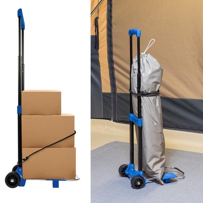 ProPlus Inklapbare transporttrolley - 920 x 370 mm - Max 30 kg - Met elastisch koord