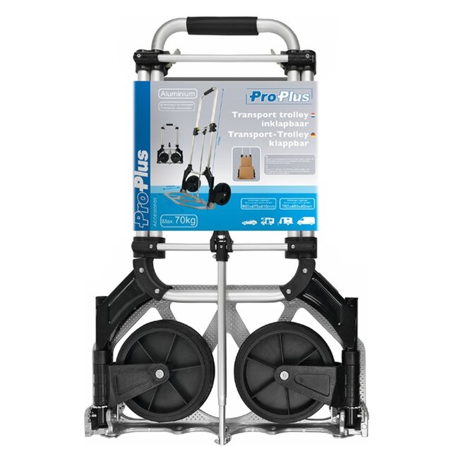ProPlus Inklapbare transporttrolley - aluminium - maximale belasting 70 kg