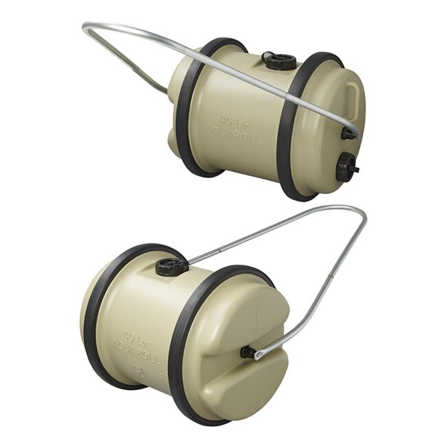 Aquaroll Schoonwatertank - 40 liter - Beige - Gemakkelijk Verrijdbaar