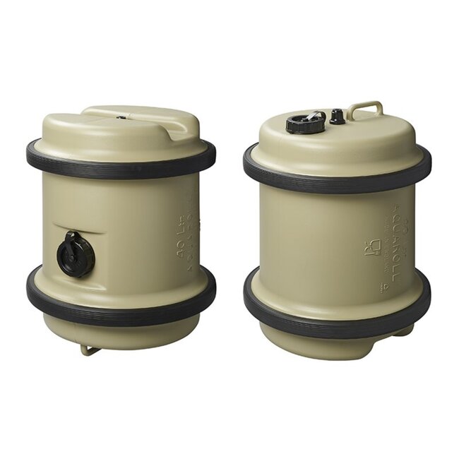 Aquaroll Schoonwatertank - 40 liter - Beige - Gemakkelijk Verrijdbaar