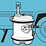 Aquaroll Schoonwatertank - 40 liter - Beige