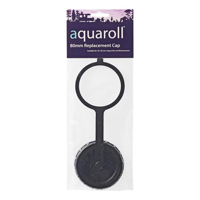 Aquaroll Losse schroefdop - zwart - kunststof - 80 mm - vervanging of reserve
