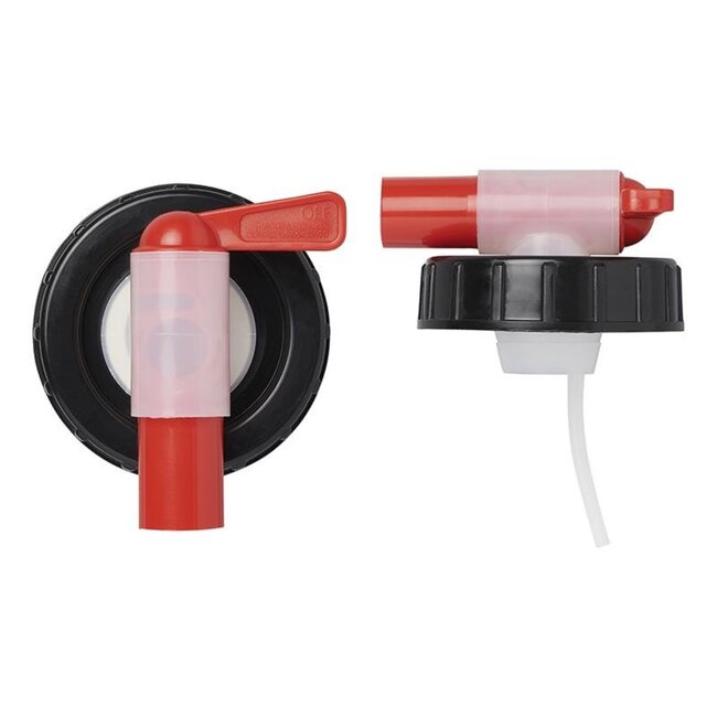 Aquaroll Kraan met ontluchtingspijpje - Kunststof - 80 mm - Oranje