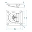 ProPlus Sjoroog enkel - staal - 102 x 97 mm - zilver - Dekra-gekeurd - 800 kg trekkracht