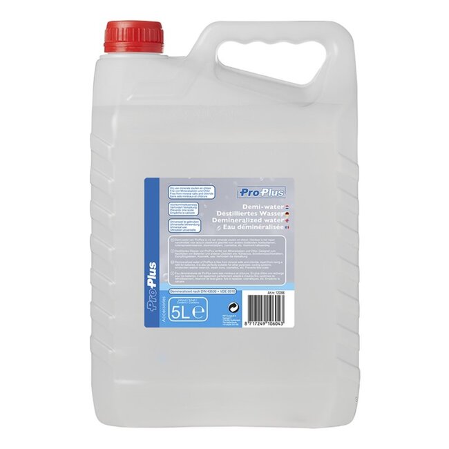 ProPlus Gedemineraliseerd water - veelzijdig gebruik - 5 liter - voorkomt kalkaanslag