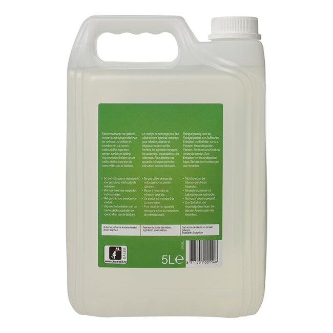 ProPlus Schoonmaakazijn - Ontkalker en ontvetter - 5 liter - Multifunctioneel - 9% azijnzuur