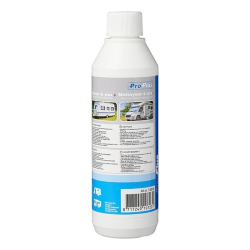 Pro Plus Reiniger & Wax 500ml voor caravan en camper Pro Plus Reiniger & Wax 500ml voor caravan en camper