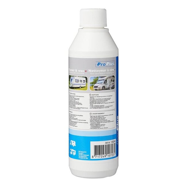 Pro Plus Reiniger & Wax - voor Caravan en Camper - 500 ml