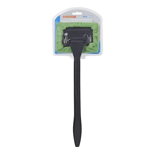ProPlus Ruitenpoetser - Microvezel - Kunststof handvat - 34 cm - Zwart/Groen