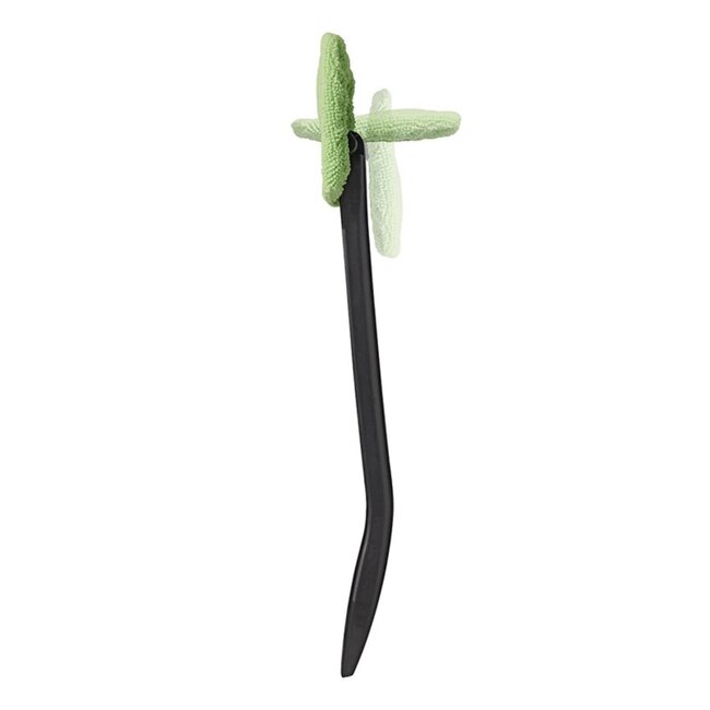 ProPlus Ruitenpoetser - Microvezel - Kunststof handvat - 34 cm - Zwart/Groen