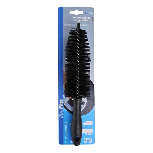 ProPlus Velgenborstel - Krasvrije haren - Afgeronde vorm - 30 cm - Zwart