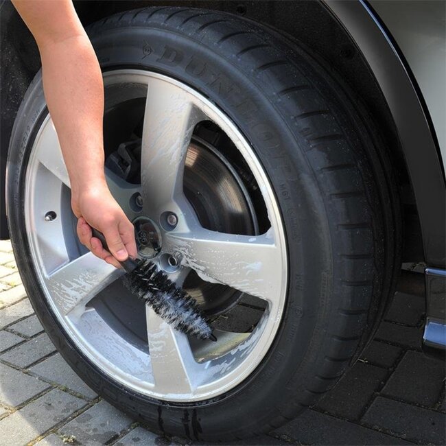 ProPlus Velgenborstel - Krasvrije haren - Afgeronde vorm - 30 cm - Zwart