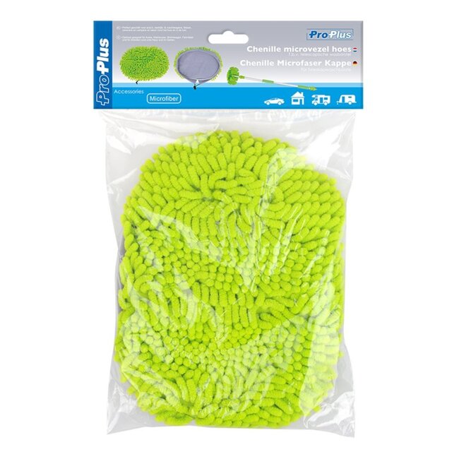 ProPlus Reservehoes chenille - voor telescopische wasborstel - zacht en duurzaam - effectief reinigen