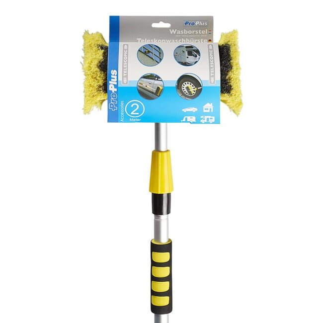 ProPlus Telescopische wasborstel - uitschuifbaar tot 2 meter - lichtgewicht - veelzijdig gebruik
