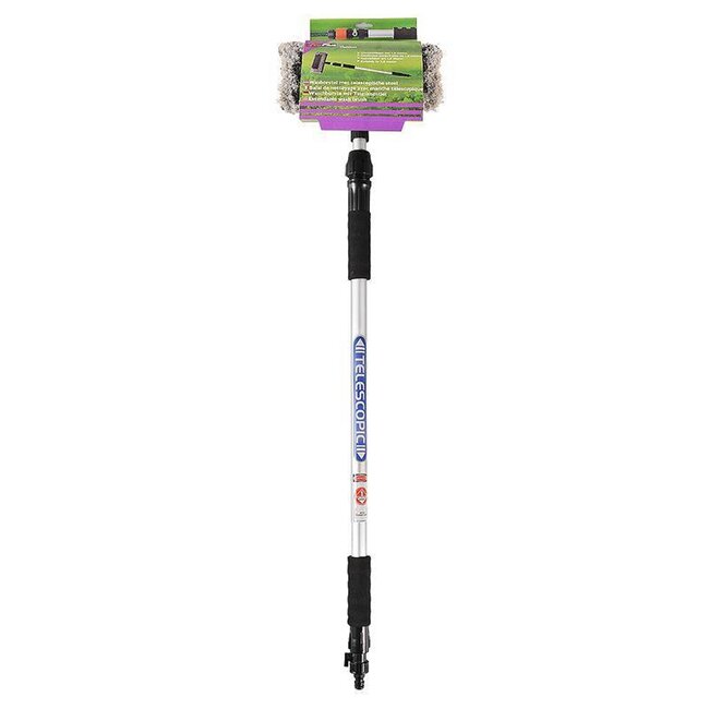 ProPlus Telescopische wasborstel - uitschuifbaar tot 1.8 meter - ideaal voor voertuigen en huis