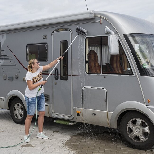ProPlus Telescopische wasborstel - uitschuifbaar tot 1.8 meter - ideaal voor voertuigen en huis