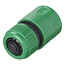 Pro Plus Slangkoppeling met Waterstop - Kunststof - voor 1/2 inch en 5/8 inch Tuinslangen - Groen - Universeel