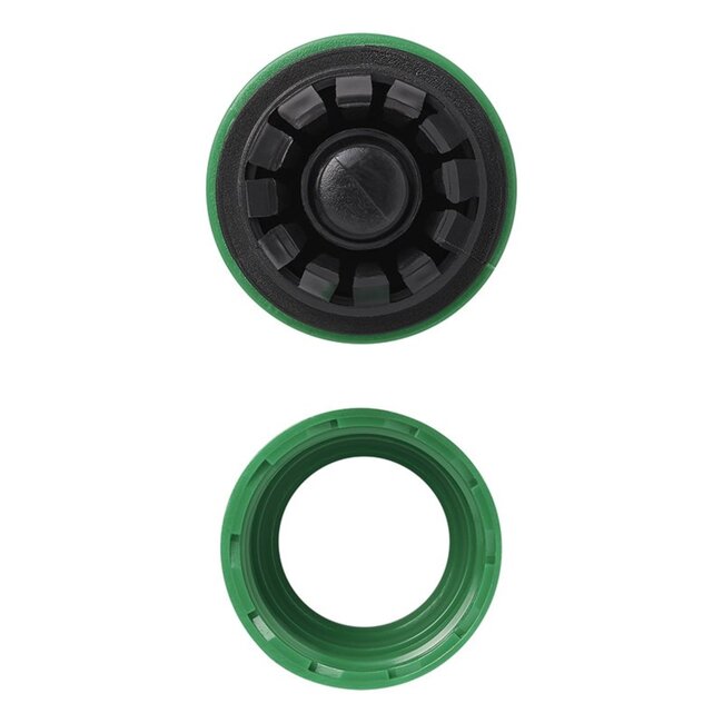 ProPlus Slangkoppeling met waterstop - kunststof - voor 13-15 mm tuinslangen - groen - universeel