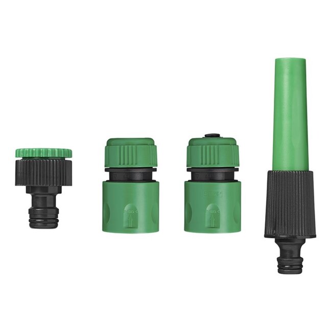 ProPlus Complete tuinspuitset - 4-delig - inclusief slangkoppelingen - groen - universeel