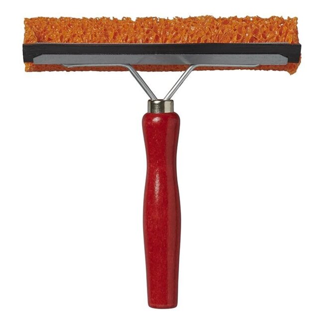 ProPlus Raamtrekker met houten steel - 2-in-1 spons en trekker - 14 cm breed