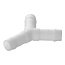 ProPlus Slangtule Y-stuk - Polypropyleen - Ø 12 mm - 2 stuks - Temperatuurbestendig tot 90°C