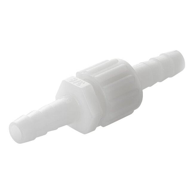 ProPlus Slangtule koppeling - 10 mm diameter - wit - nylon - hoge druk en temperatuurbestendig