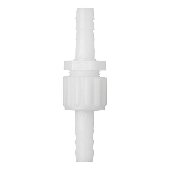 ProPlus Slangtule koppeling - 10 mm diameter - wit - nylon - hoge druk en temperatuurbestendig