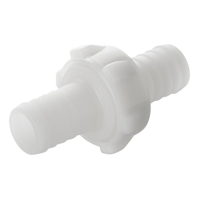 ProPlus Slangtule koppeling - Ø 25 mm - Nylon - Wit - Hoge drukbestendigheid