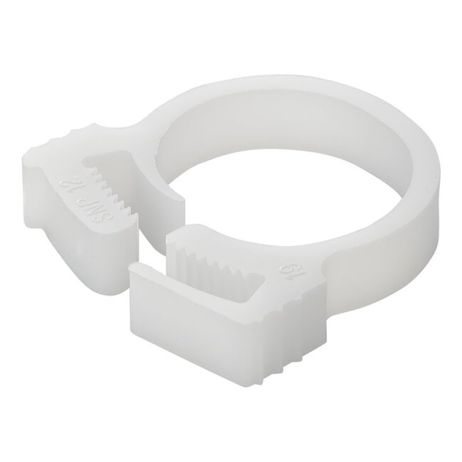 ProPlus Slangklemmen - Snapper - Ø 17-19 mm - Wit - Set van 3 - Temperatuurbestendig