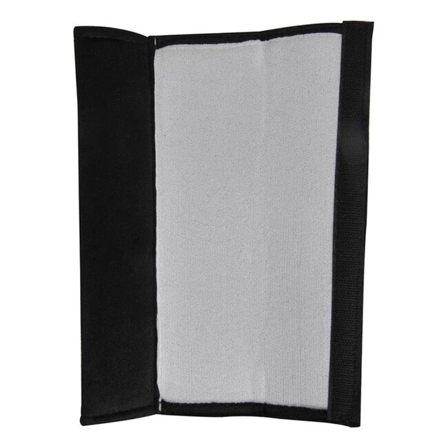 ProPlus Comfortabele gordelbeschermhoes set - zwart - 24 x 6.5 cm - 2 stuks