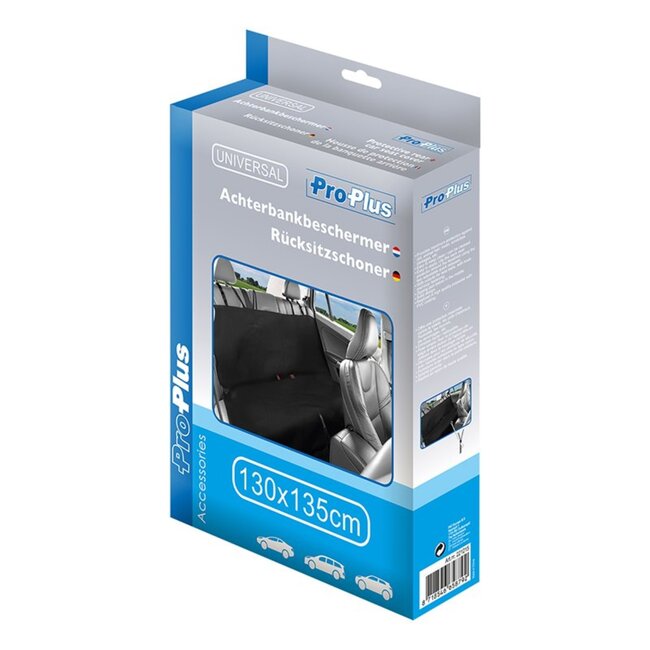 ProPlus Achterbankbeschermer - Duurzaam nylon - Waterbestendig - 130 x 135 cm - Zwart