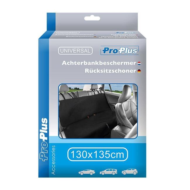 ProPlus Achterbankbeschermer - Duurzaam nylon - Waterbestendig - 130 x 135 cm - Zwart