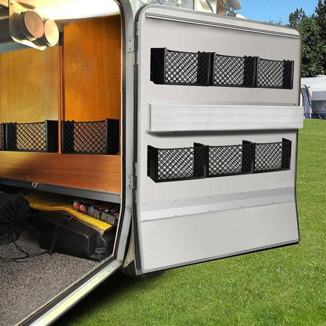 ProPlus Aluminium frame voor opbergnet - 80 mm - 366 x 180 mm - zwart