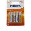 Philips Longlife AA Batterijen - Penlite - 4 stuks Philips Longlife AA Batterijen - Penlite - 4 stuks