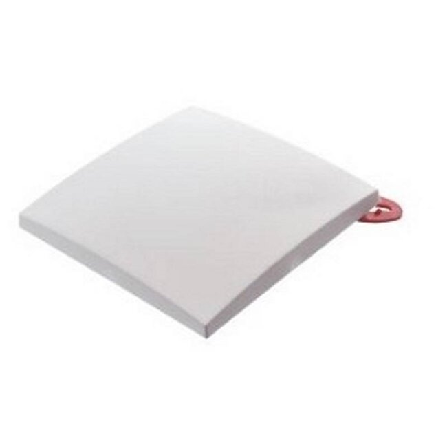 Attema Vierkante sierafdekplaat - 11 x 11 cm - wit