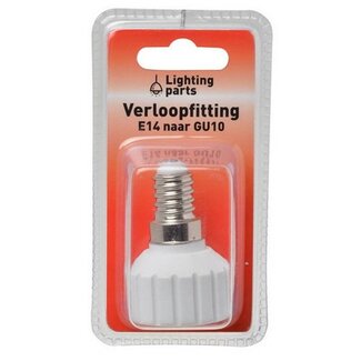 BLS Verloopfitting E14 naar GU10 - Wit - Probleemoplossend Design