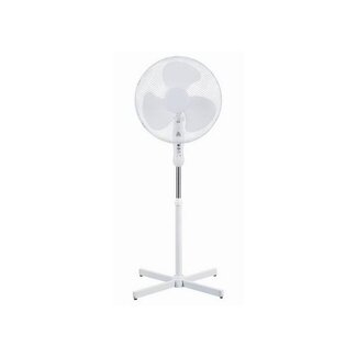 Nova Staande Ventilator - Ø 40 cm - Ventilator op Statief - Wit - 3 Standen