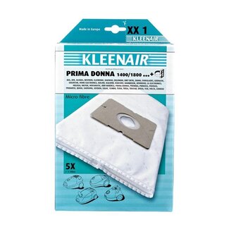 Kleenair Microfibre Stofzuigerzakken XX - 1 - 5 stuks + 1 Filter